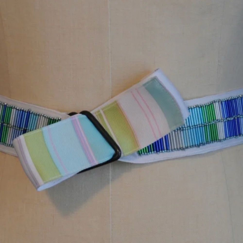 Fletcher Artworks, LLC Spring is Here Hand Beaded Belt